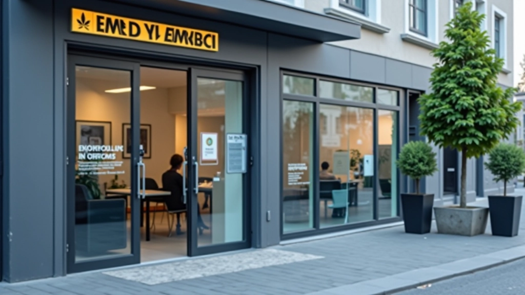 Modernes Arbeitsagenturbüro mit Beratungsräumen, offene Architektur, moderne Einrichtung