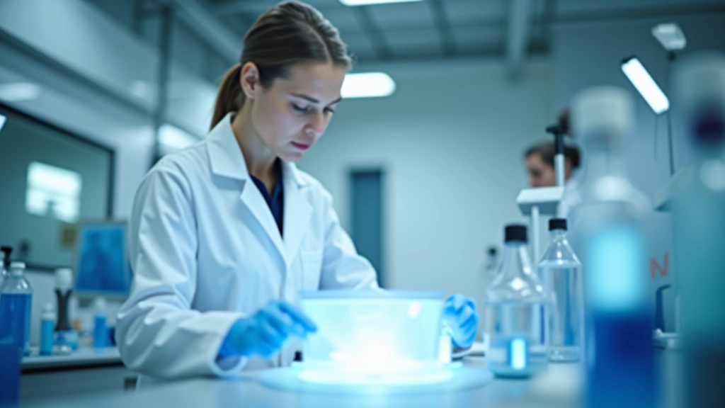 Technikerinnen und Ingenieurinnen in modernem Labor mit technischen Geräten und Computern